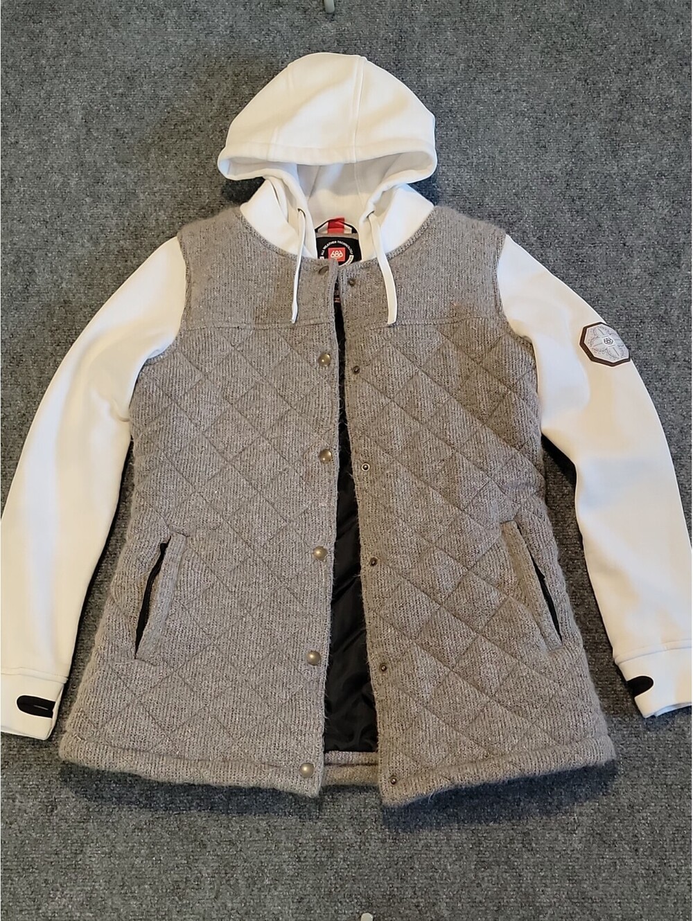 686 Parklan Autumn Insulated Jacket Womens SZ S Quilted Snowboard Coat *Flaw 470